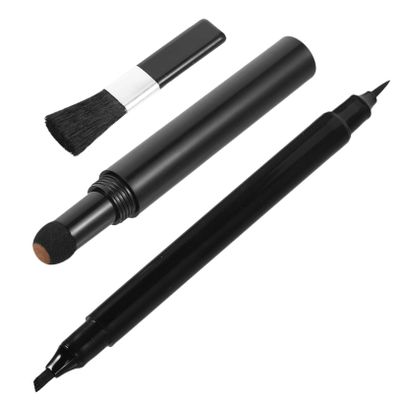 FRCOLOR Beard Filling Pen with Brush for Men Dual-head Grooming Tool for All Beard Types Easy Maintenance Soft Tip for Comfort for Mustache and Hairline Touch-ups