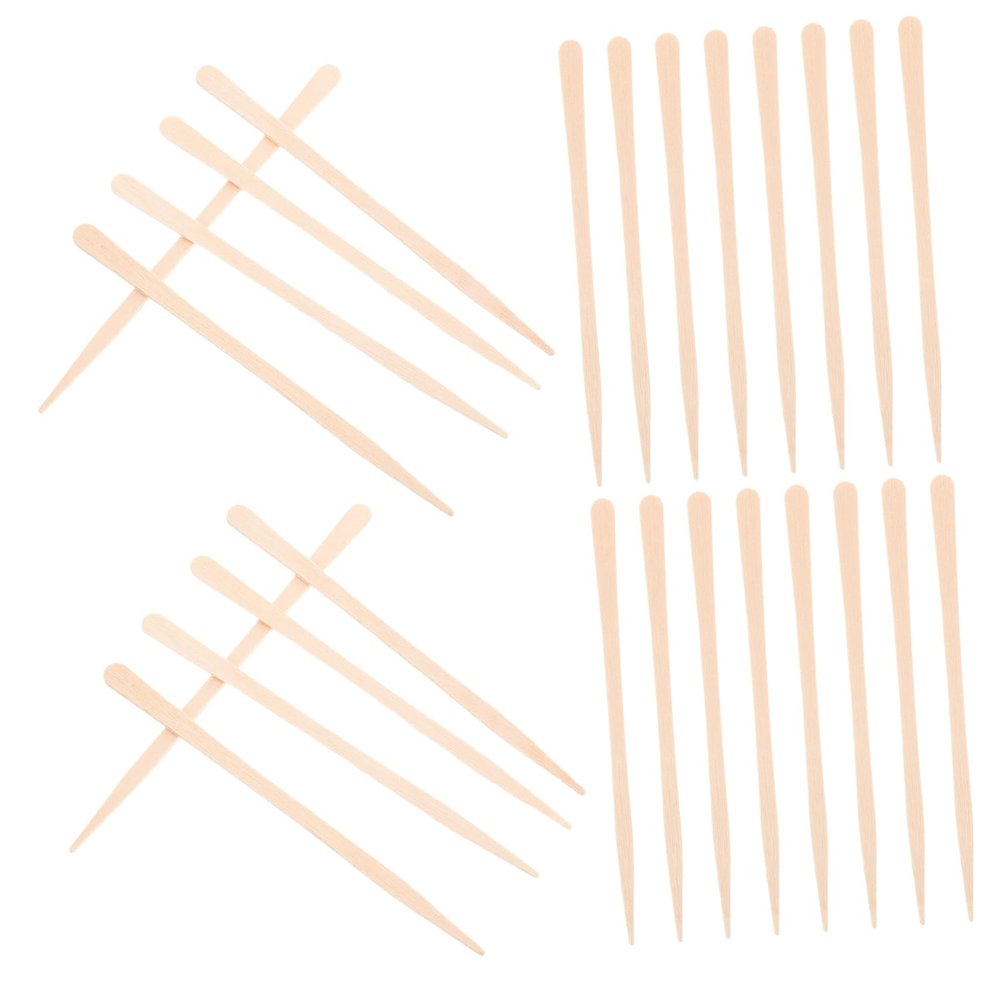 FRCOLOR 100pcs Nose Hair Wax Stick Body Wax Applicators Smooth Wood Safe for Skin