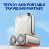 Beard Shaver Traveler Mini and Portable Suitcase Design, R-12 Luggage Electric Shaver, Shaver Traveler Mini and Portable Suitcase Design Double-Ring Magnetic Cutter (Black) view 3