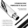 Black Washable Iron Metal Mascara, Waterproof Long Lasting Quick Dry with Metal Rod Wand Curling Eyelash Brush Wand Mascara - Black view 3