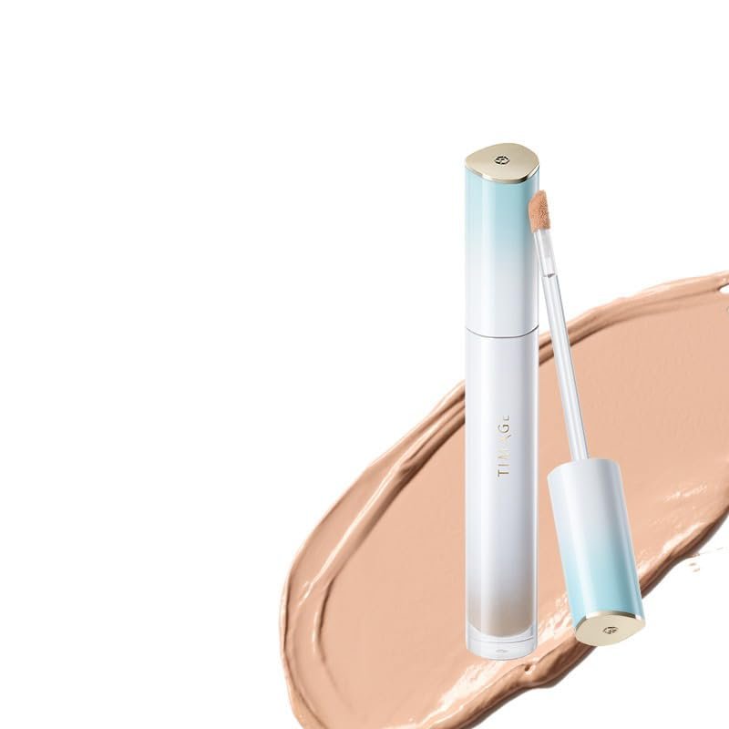 1PC Caitang Flawless Professional Liquid Concealer, Lasting & Moisturizing Concealer Highlighter, Moisture Full Coverage Concealer Cream (E01, 6ml)