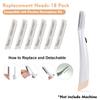 18 Pack Replacement Head for Finishing Touch Flawless Dermaplane Glo Facial Exfoliation, Replacement Blades for Flawless Dermaplane Razor view 2