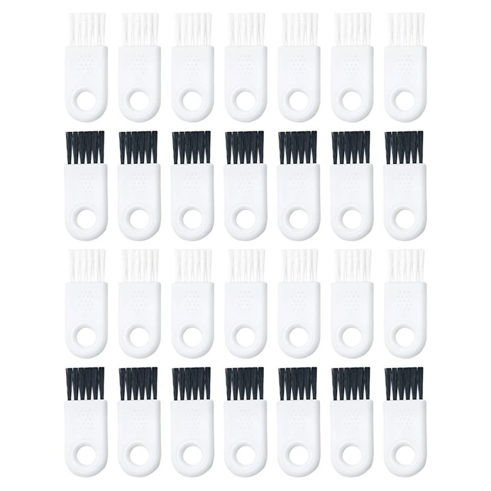 COOLHIYA 30pcs Electric Shaver Brush Mustache Trimmer Cleaner Brush for Women Razor Duster Facial Razor Cleaning Tool Mini for