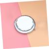 Baluue 5pcs Portable Two-Sided Makeup Mirrors Foldable Travel Mirrors for Women Lightweight Compact Design for Easy Carrying and Makeup Stylish and Practical White view 3