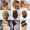 Baluue Hair Donut Bun Maker Styler with Hairpin Clips Bands Set in Black for Effortless Updo Styles Adds Volume Fullness for Any Occasion view 2