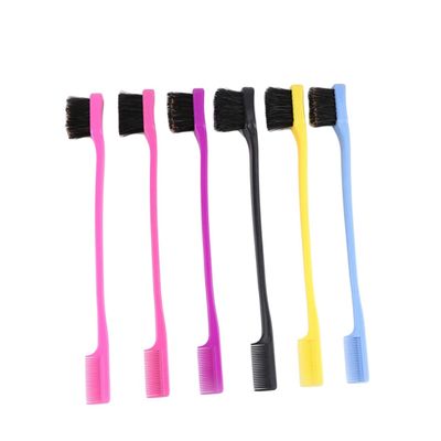 MERRYHAPY 4pcs Double-head Eyebrow Brush Comb Grooming Tool for Women Girls Smooth Edges Random Color