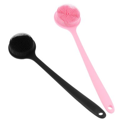 Baluue 2pcs Shower Brush Handle for Easy Bathing Lightweight Back Scrubber for Body Care Exfoliating Bath Tools
