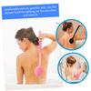 Baluue 2pcs Shower Brush Handle for Easy Bathing Lightweight Back Scrubber for Body Care Exfoliating Bath Tools view 3