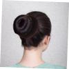Baluue Hot Hair Donut Bun Maker Easy Clip Hair Bun for Women Accessory for Wedding Prom Party Daily Use Brown view 3