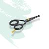 Massive Bee Store Rounded-Tip Trimming Scissors for Men  Stainless Steel High Carbon Beard, Mustache, and Ear Hair Grooming Scissor (Black-Round-Tip) view 2