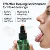 Piercing Aftercare Spray - Sterile Saline Solution for Piercings with Panthenol & Tea Tree Oil for Piercing Bumps Lip, Body, Nose Rings, & Ear Piercing Cleaner Keloid bump removal view 3