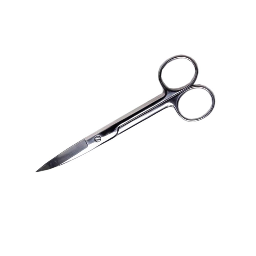 MERRYHAPY Stainless Steel Makeup Eyebrow Scissors for Precise Trimming Portable Curved Scissors Pvc Packaging for Tape and Small Hair Removal