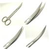 MERRYHAPY Stainless Steel Makeup Eyebrow Scissors for Precise Trimming Portable Curved Scissors Pvc Packaging for Tape and Small Hair Removal view 2