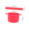 FRCOLOR Silicone Wax Warmer Bowl Replacement 2 pcs High-Temperature Resistant Wax Melting Bowl with Stirring Sticks for Hair Removal view 2