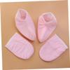 minkissy 2pairs Paraffin Wax Therapy Gloves for Hand and Feet Insulated Mitt Covers for Moisturizing Soft Cloth Design Snap Closure Beauty Paraffin Treatment view 3