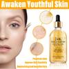 BAYUELSWU Gold Serum for Face 24K Gold Essence Facial Serum Moisturizing & Anti-Aging Skin Care for All Skin Types (1.01fl oz) view 3