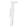 FRCOLOR 1set Stainless Steel Makeup Mixing Spatula Dual-ended Cosmetic Tool for Foundation Blush and Nail Art Easy to Clean Mixing Rod for and Beginners view 2