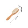 MERRYHAPY Dense Wool Beard Brush Curved Handle for Hair Cleaning Barber Shops and Home Use view 2