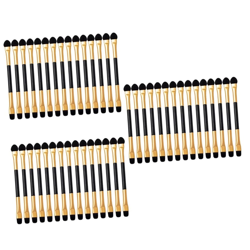 HAPINARY 45pcs Cute Makeup Brush Eye Shadow Applicators for Women Eye Brush Double-sided Shadow Applicator Comfortable Material Easy to Use Portable for Travel
