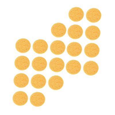 Baluue 60pcs Makeup Powder Puff Rounded Facial Cleaning Pads Washable Makeup Remover Pads Cotton Beauty Tool