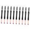 WOONEKY 10pcs Dual-ended Makeup Brush Kit for Eyebrow and Eyelash Portable Cover Lightweight Eyelash Separator and Brow Applicator for Eye Makeup Application view 1