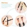 WOONEKY 10pcs Dual-ended Makeup Brush Kit for Eyebrow and Eyelash Portable Cover Lightweight Eyelash Separator and Brow Applicator for Eye Makeup Application view 4
