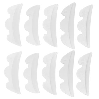 Baluue 10pairs Silicone Eyelash Perming Pads Professional Beauty Tool for Eyelash Lifting Durable and Safe for Salon Home Use for Individual and Makeup Artists