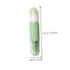 Baluue 1set Dual-ended Makeup Brush Set Compact Portable Eyeshadow and Powder Brush Kit for Daily Use and Professional Makeup Application Green view 3