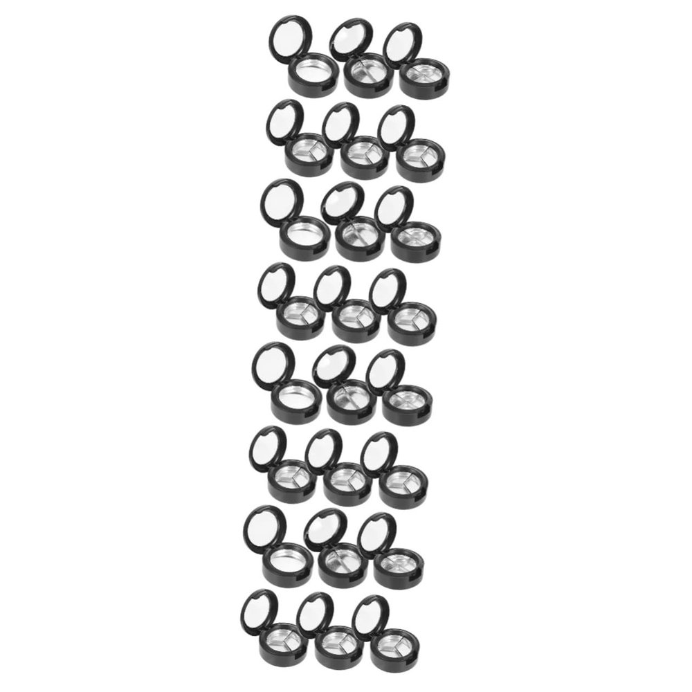 Baluue 24pcs Cosmetics Container Compact Cases for Empty Eyeshadow Box Lipstick Makeup Kits Empty Highlighter Case