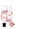 Lip Scrub Gentle Exfoliator, Hydrating Scrub for Lip Prep, Moisturizing Lip Care Organic Fruit Lip Scrub Balm For Lightening & Brightening Dark Lips Overnight Hydration & Moisturizer (Peach) view 1