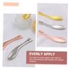 Baluue Facial Cream Spoons Set of 4 Women's Cosmetic Applying Tools No Non-scent Sturdy Metal view 3