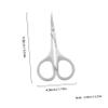 WOONEKY 3pcs Stainless Steel Grooming Scissors Set for Eyebrow Nose and Facial Hair Trimming Lightweight Precision Blades for Men and Women Convenient Travel view 2