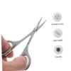 WOONEKY 3pcs Stainless Steel Grooming Scissors Set for Eyebrow Nose and Facial Hair Trimming Lightweight Precision Blades for Men and Women Convenient Travel view 3
