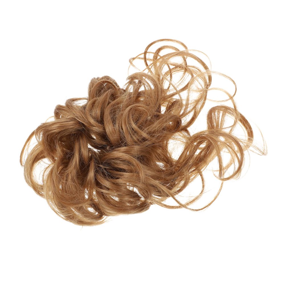 SKISUNO Hair Bun Scrunchy Ponytail Hairpiece for Women Natural Messy Bun Scrunchy Curly Hair Extension Lightweight and Easy to Wear for Everyday Use Parties