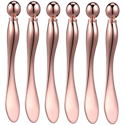 COSMEVIVI Metal Eye Applicator Roller Cream Spoon Facial Spa Tool Mini Massager Moisturizing Device Beauty Roller Set