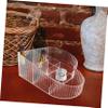 WHAMVOX Heart Shaped Compartment Makeup Organizer Box for Desktop Storage view 4