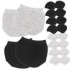 COLLBATH 10pairs Breathable Half Palm Socks for Women Invisibles Socks Sweat Absorption view 1