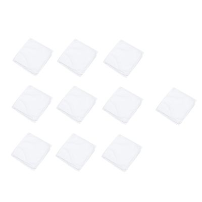 COOLHIYA 10-Pack Microfiber Towels Highly Absorbent White Bath Towels for SPA Beauty and Pedicure Use Soft and Quick-Drying Microfiber Cloths