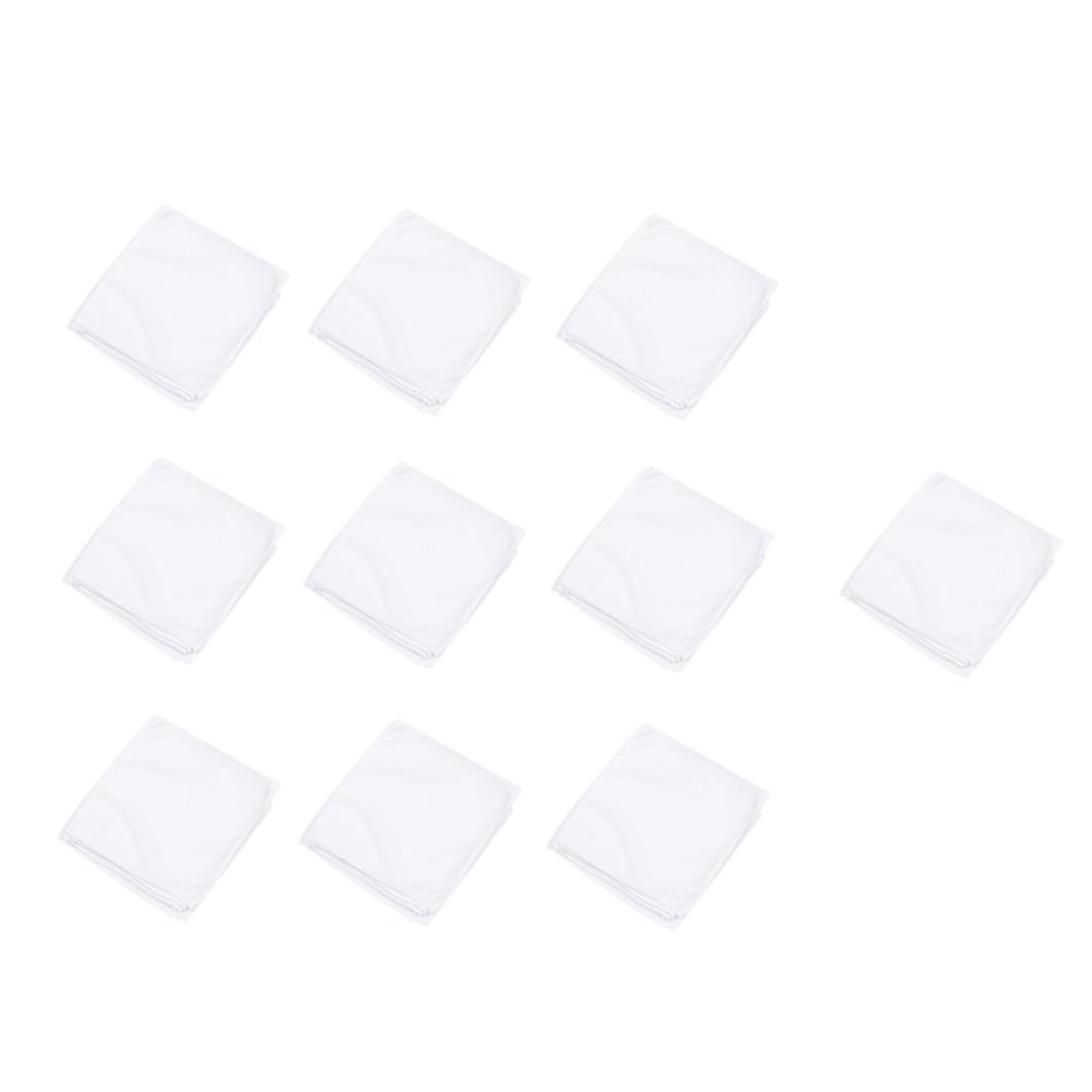 COOLHIYA 10-Pack Microfiber Towels Highly Absorbent White Bath Towels for SPA Beauty and Pedicure Use Soft and Quick-Drying Microfiber Cloths
