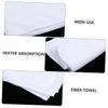 COOLHIYA 10-Pack Microfiber Towels Highly Absorbent White Bath Towels for SPA Beauty and Pedicure Use Soft and Quick-Drying Microfiber Cloths view 4