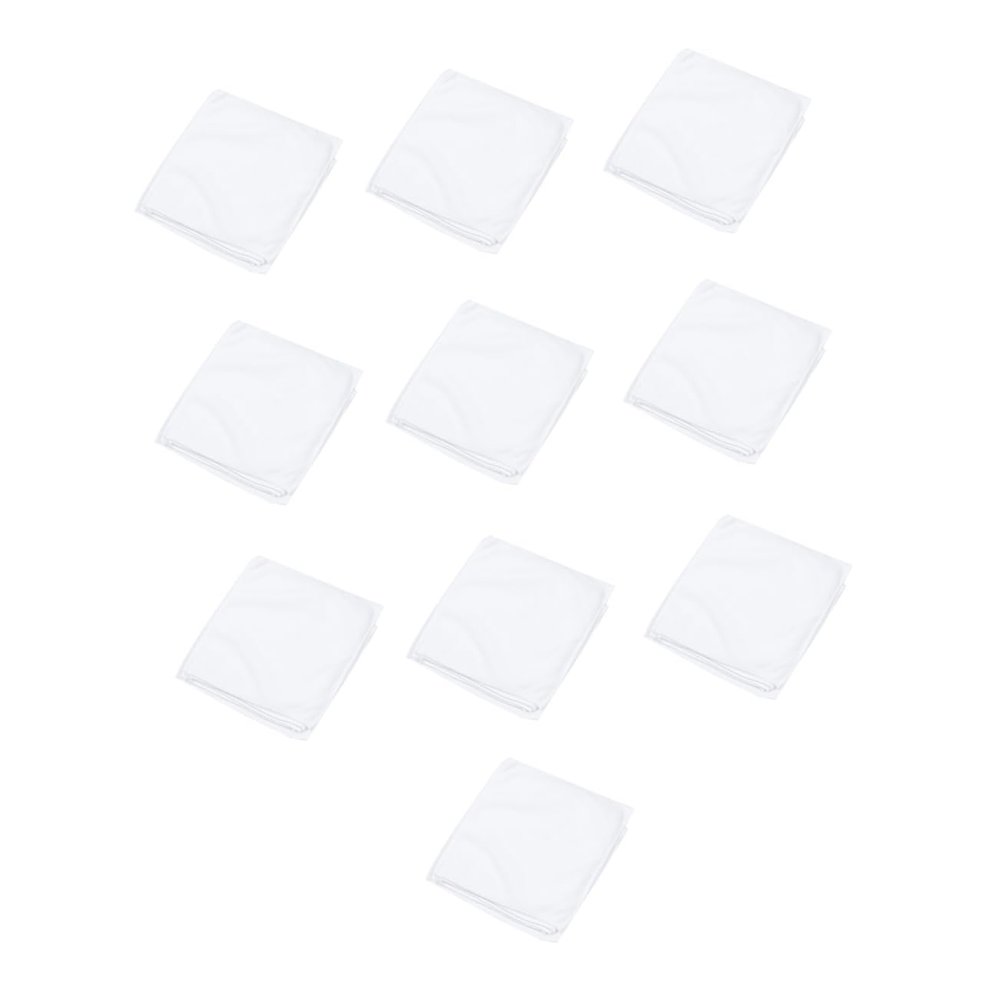 ABOOFAN 10pcs Microfiber Beauty Towels Ultra-Absorbent White Pedicure Towels for Spa and Bath Soft Disposable for Household and Hotel Use