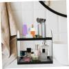 ANDRESLAD Bathroom Skincare Organizer Makeup Holder for Stylish Transparent Grey Design Space-Saving Vanity Organizer for Home Use view 2
