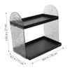 ANDRESLAD Bathroom Skincare Organizer Makeup Holder for Stylish Transparent Grey Design Space-Saving Vanity Organizer for Home Use view 3