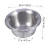 FRCOLOR Men's Shaving Stand Bowl Razor Brush Holder Stand Stainless Steel Shaving and Bowl view 4