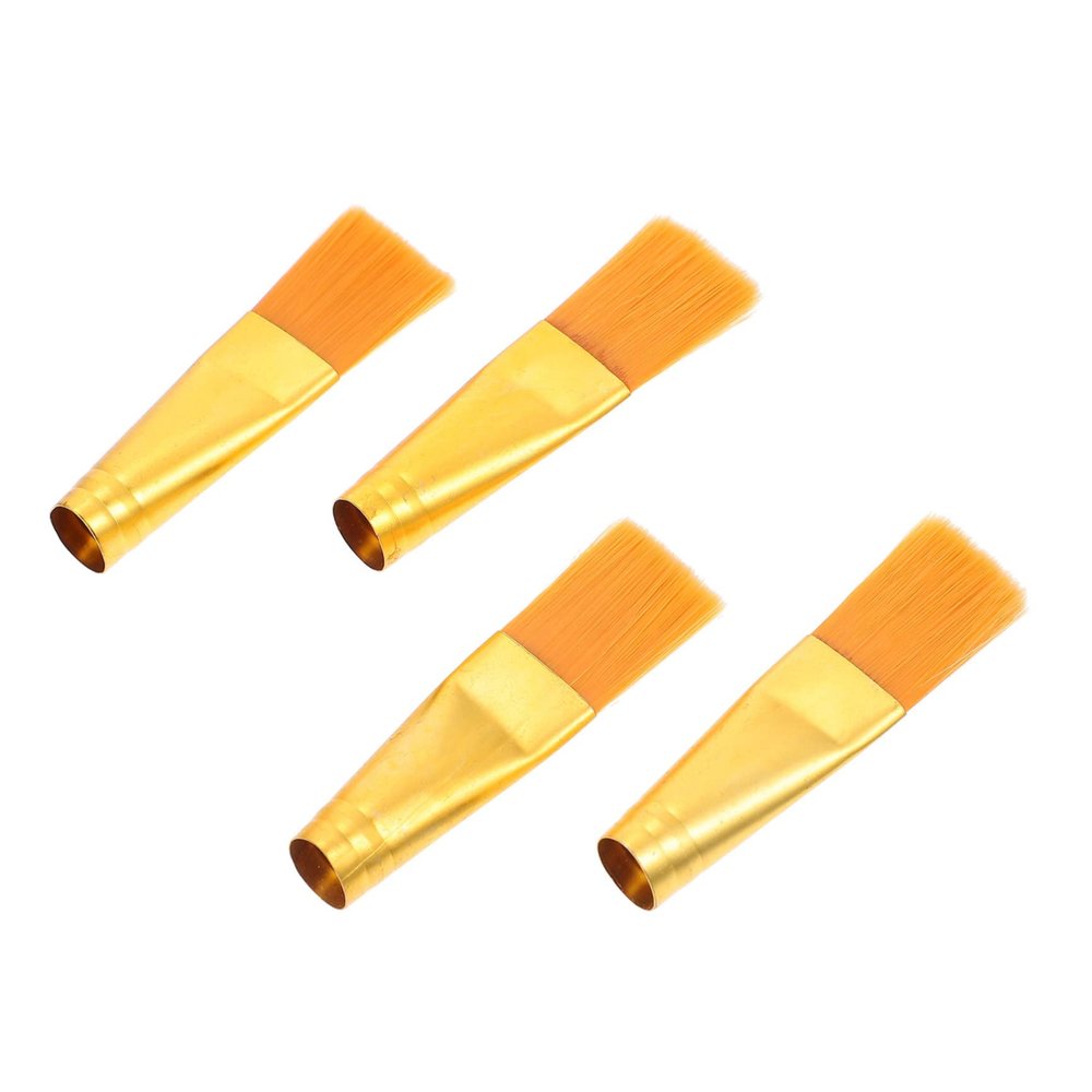 Anneome 4pcs Teapot Cleaning Tools Nylon Plastic Brush Teapot Brush Tea Makeup Head Tea Supply