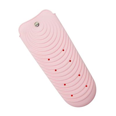 Outanaya Hair Straightener Holder Silicone Pouch for Flat Irons Curling Irons Heatproof Bag for Hot Tools Travel-Friendly
