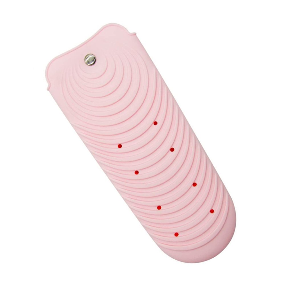 Outanaya Hair Straightener Holder Silicone Pouch for Flat Irons Curling Irons Heatproof Bag for Hot Tools Travel-Friendly