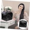 FRCOLOR Large Capacity Makeup Case Box Organizer for Cosmetics Travel Toiletries Bag Straps view 2