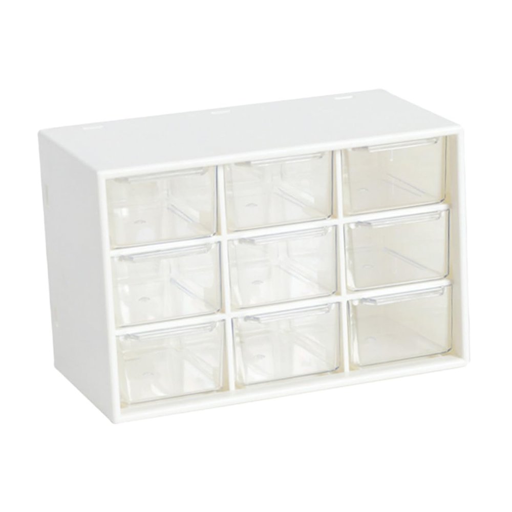 Baluue Cosmetic Storage Box Makeup Organizers White Makeup Organizer Drawers Sections