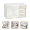 Baluue Cosmetic Storage Box Makeup Organizers White Makeup Organizer Drawers Sections view 3